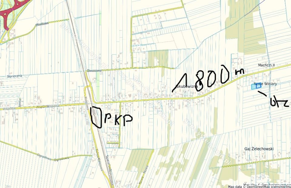 Działka budowlana Machcin