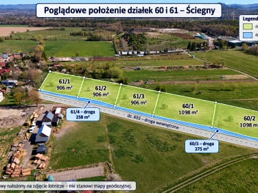 Działka budowlana Ściegny