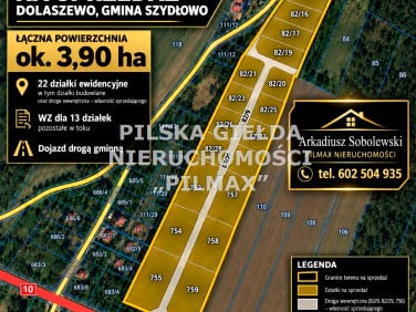 Pusta działka Dolaszewo