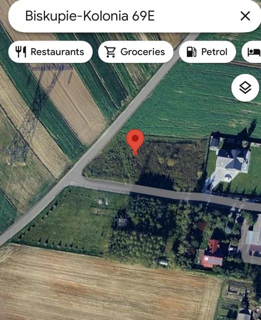 Działka budowlana Biskupie-Kolonia