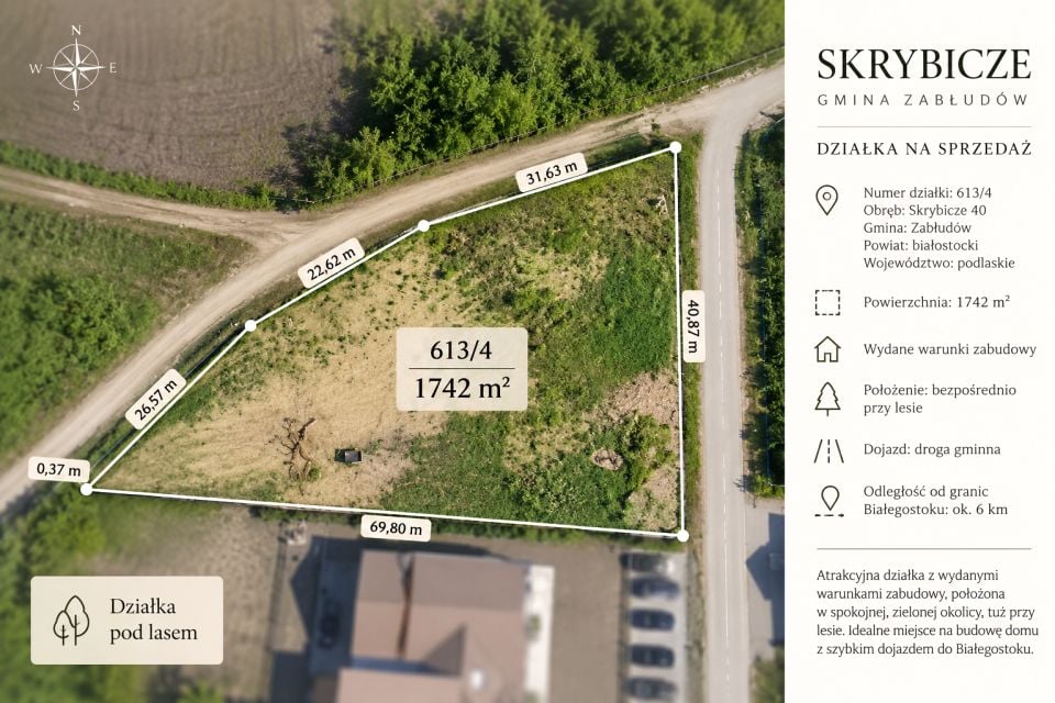 Działka budowlana Skrybicze