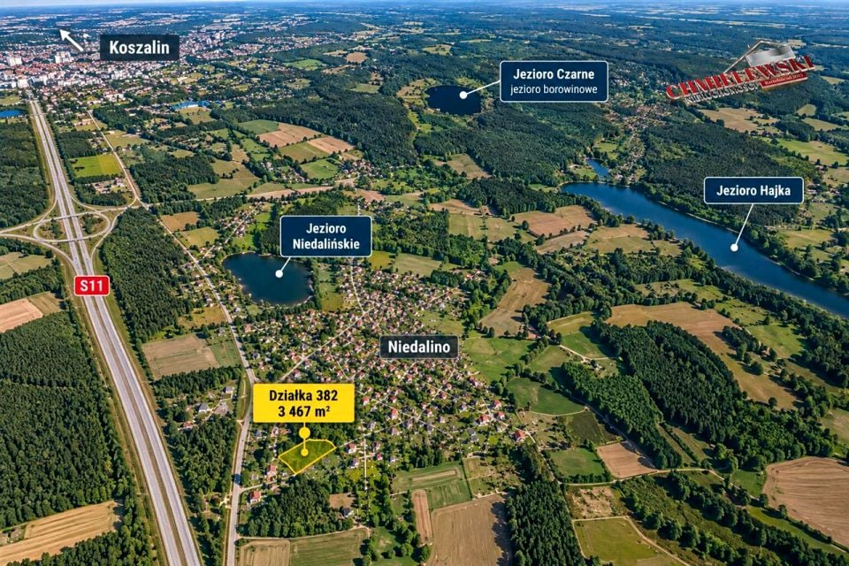 Działka rekreacyjna Niedalino