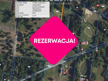 Działka Stare Budy Radziejowskie
