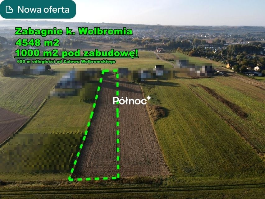 Działka budowlana Zabagnie
