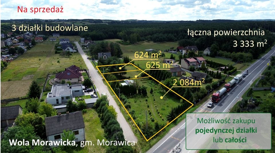 Działka przy lesie