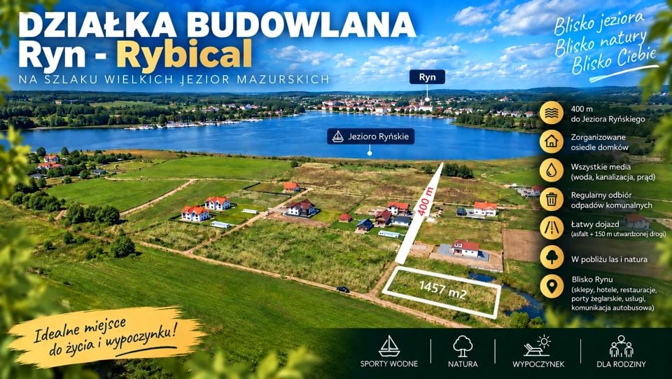 Działka budowlana Rybical