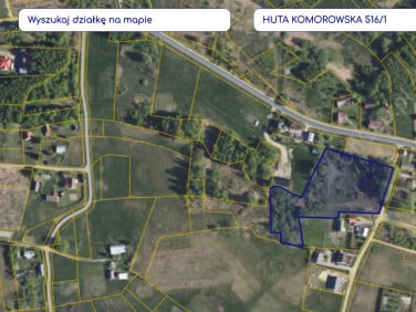 Działka rolno-leśna Huta Komorowska sprzedam