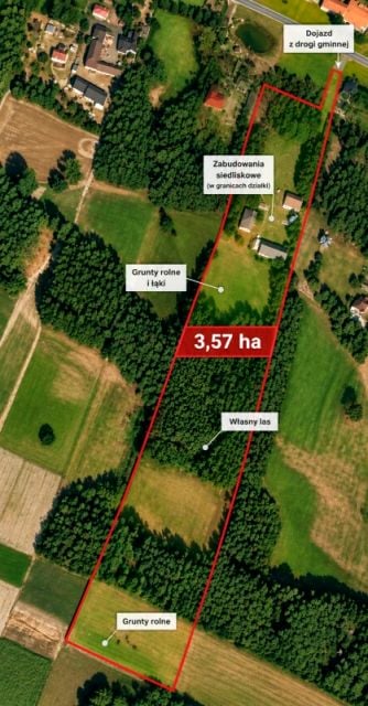 Działka siedliskowa Siedlików