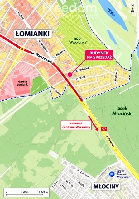 Działka budowlana Łomianki