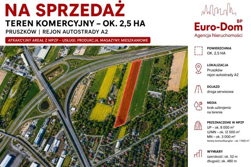 Działka inwestycyjna Pruszków