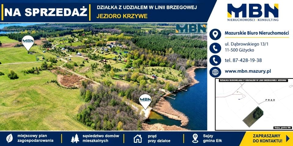 Działka budowlana Sajzy