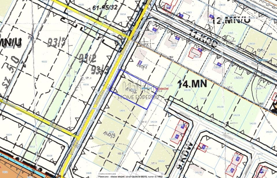Działka budowlana Głosków