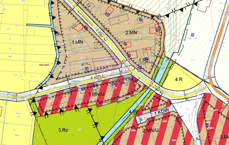 Działka budowlana Pęchery
