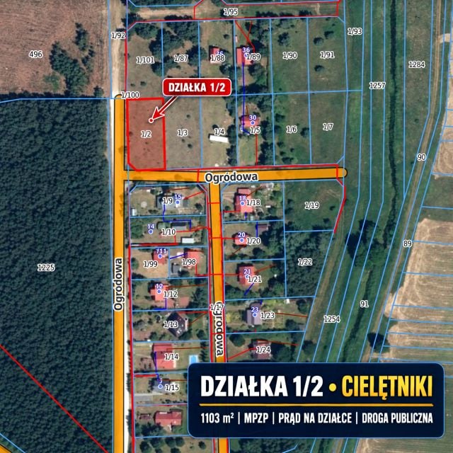 Działka rekreacyjna Cielętniki