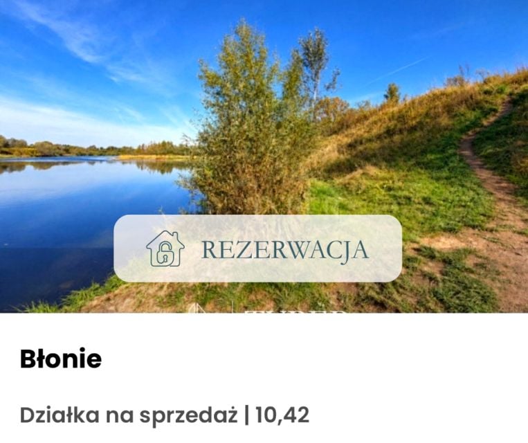 Działka BŁONIE