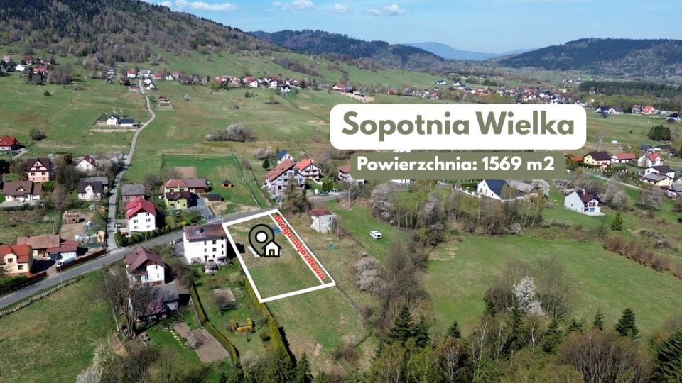 Działka budowlana Sopotnia Wielka