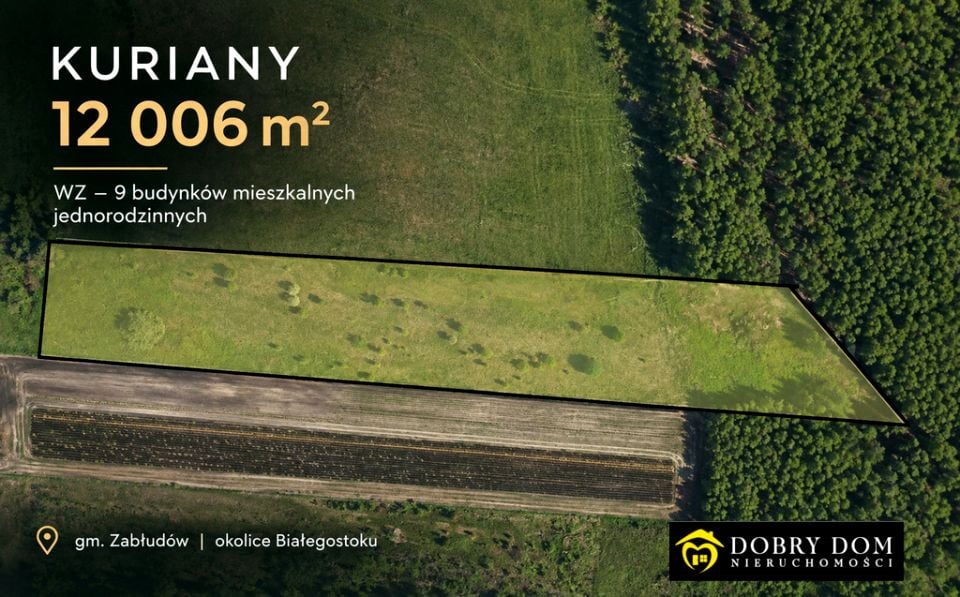 Działka budowlana Kuriany
