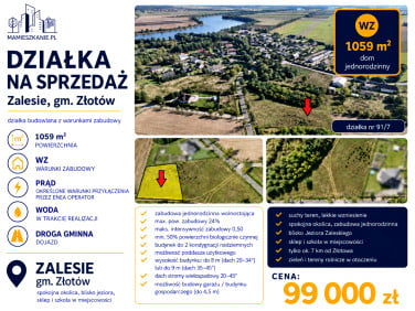 Działka budowlana Zalesie