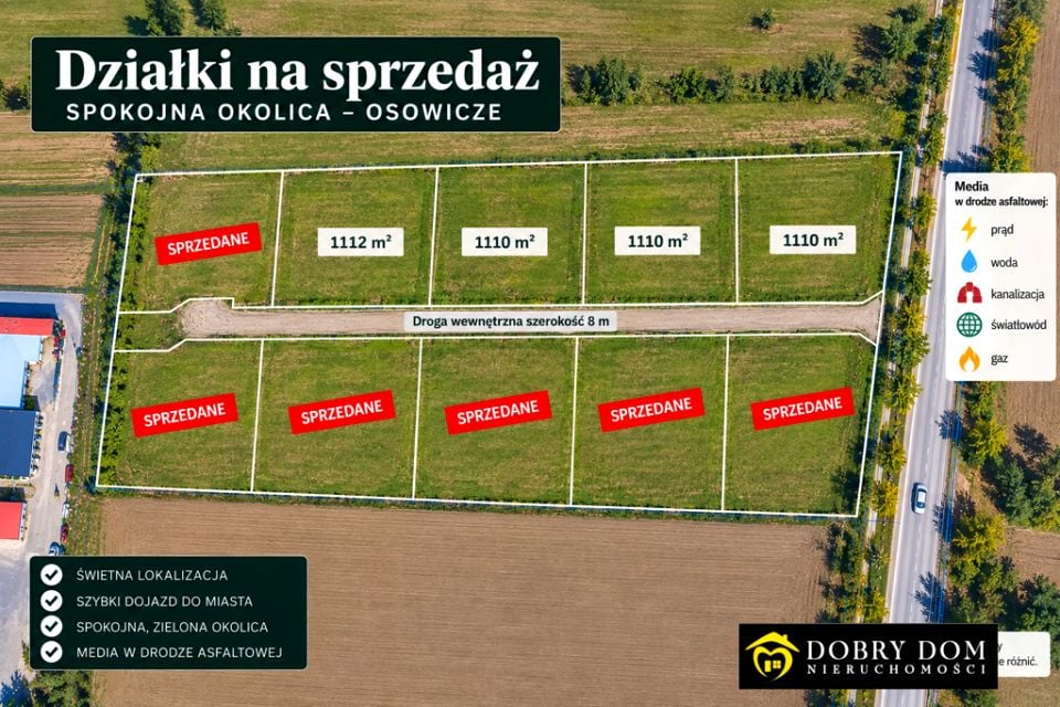 Działka budowlana Osowicze