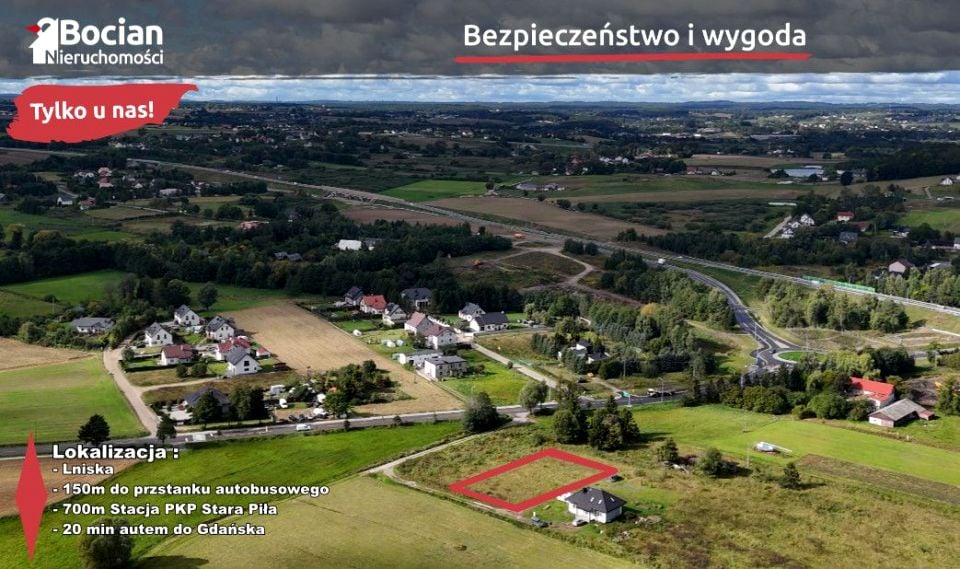 Działka budowlana Lniska