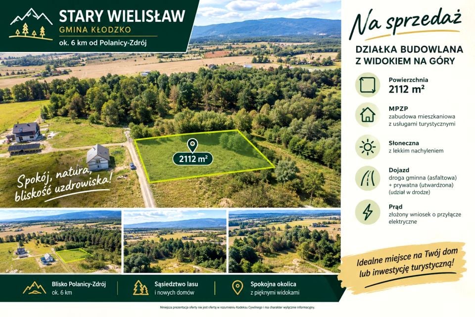 Działka budowlana Stary Wielisław