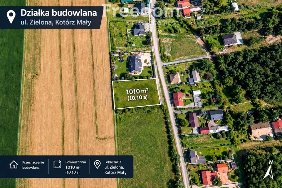 Działka budowlana Kotórz Mały
