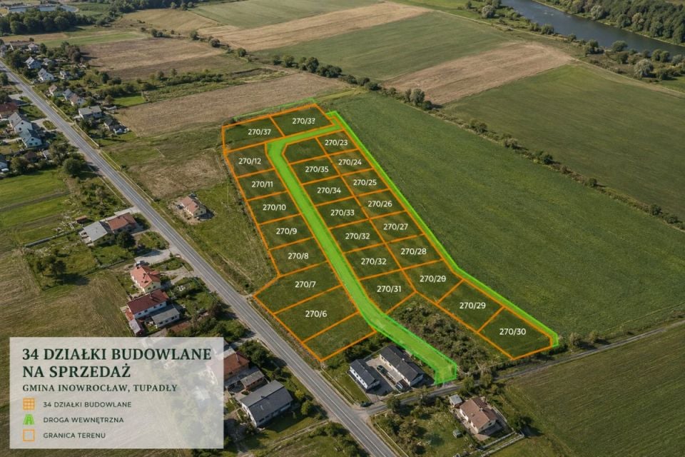Działka budowlana Tupadły