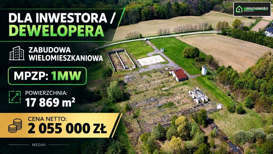 Ogrodzona działka sprzedam