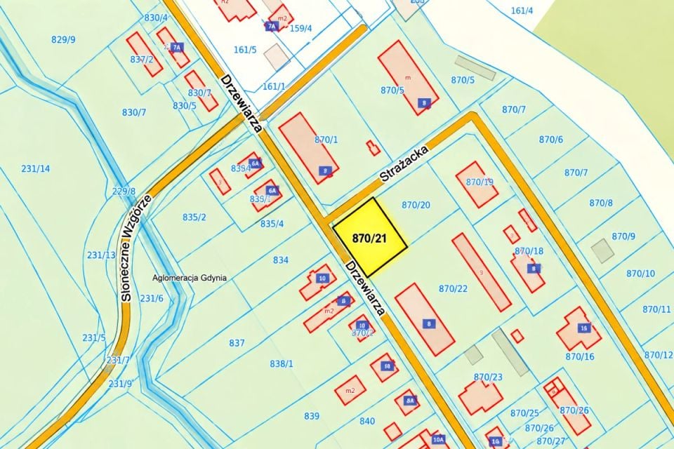 Sprzedam działkę Gościcino - 602 m²