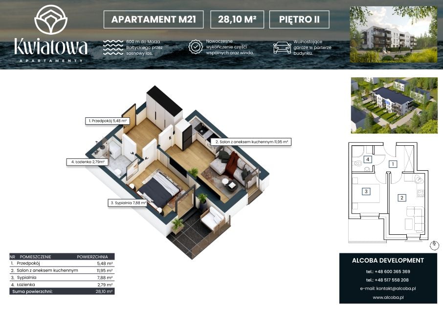 Mieszkanie Wyspa Sobieszewska, ul. Kwiatowa
