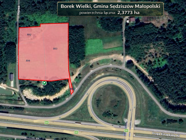 Działka usługowa Borek Wielki