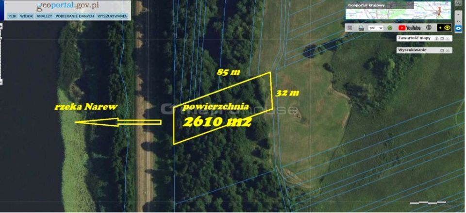 Działka rolna Łacha