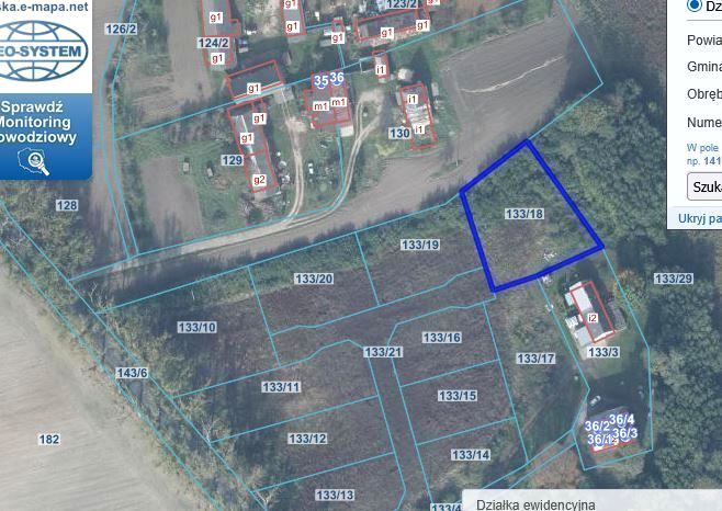 Działka budowlana Kunowo