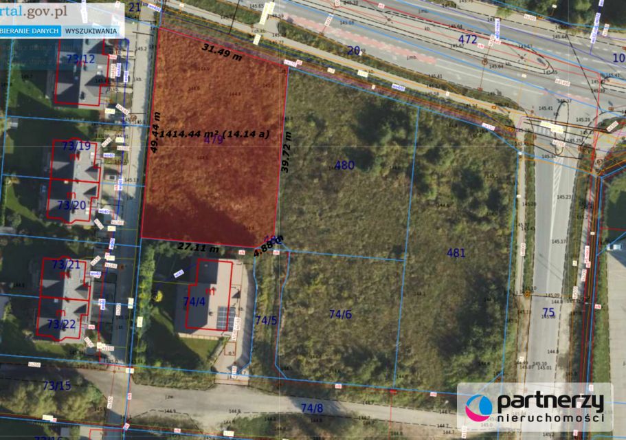 Działka usługowa Gdańsk