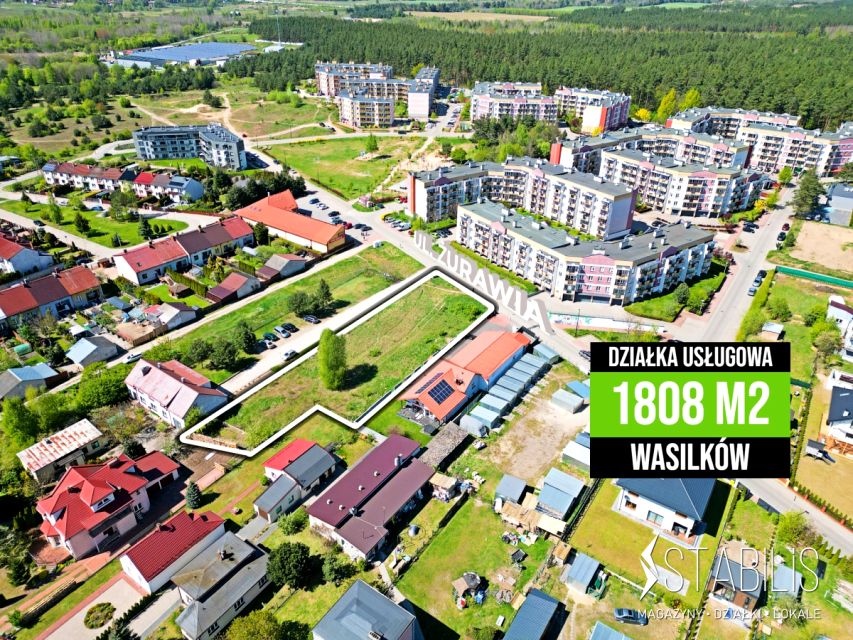 Działka usługowa Wasilków