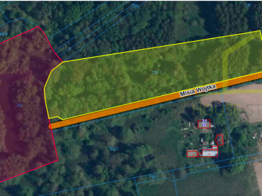 Działka rolna Budy Zosine