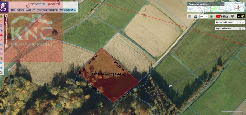 Działka rolna Rzepiennik Biskupi