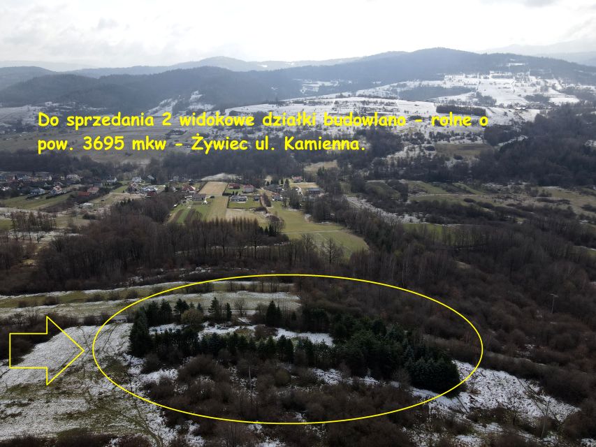 Działka budowlano-rolna Żywiec
