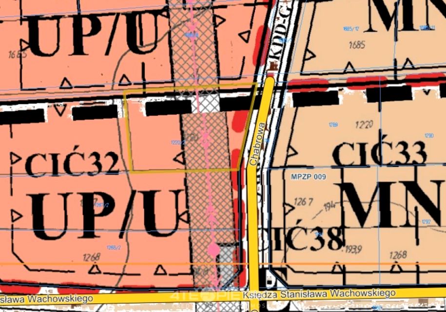 Działka usługowa Ćmiłów