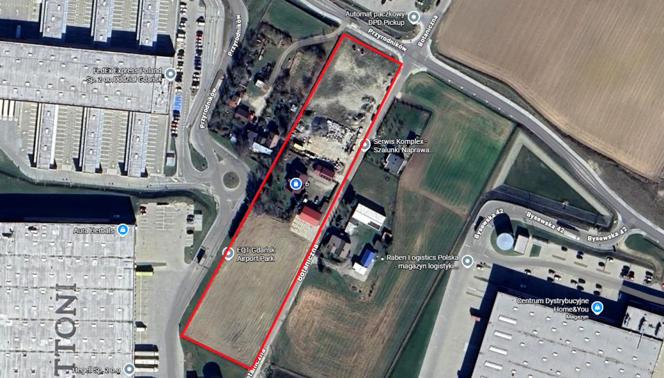 Działka przemysłowa Gdańsk