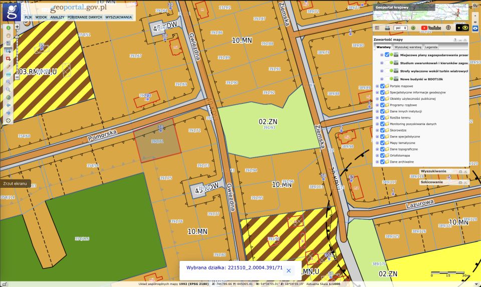 Działka budowlana Gościcino