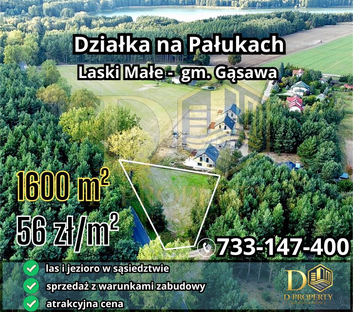 Działka nad jeziorem