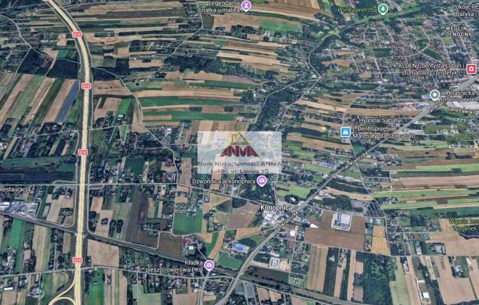 Działka budowlana Konopnica