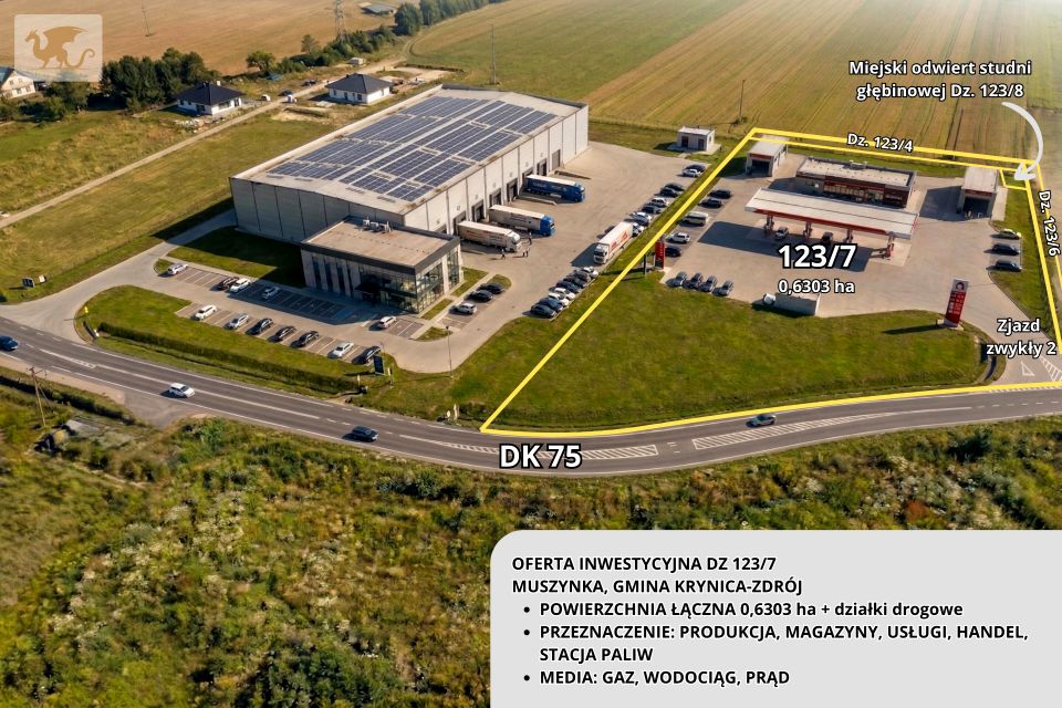 Działka inwestycyjna Muszynka