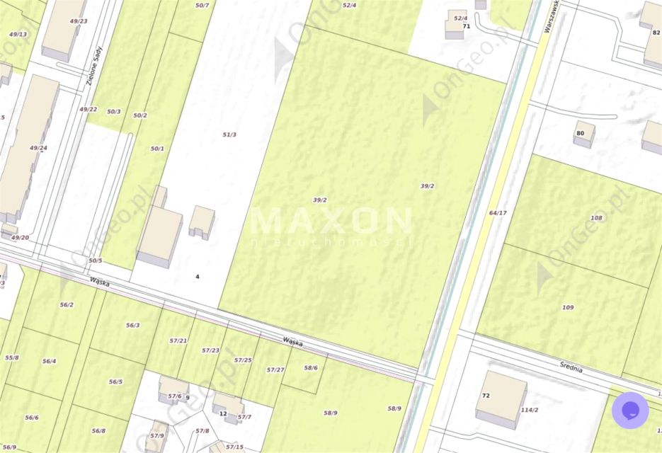 Działka usługowa Tarczyn