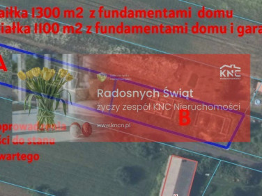 Ogrodzona działka sprzedam