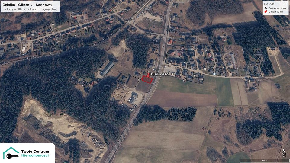 Działka budowlano-rolna Glincz