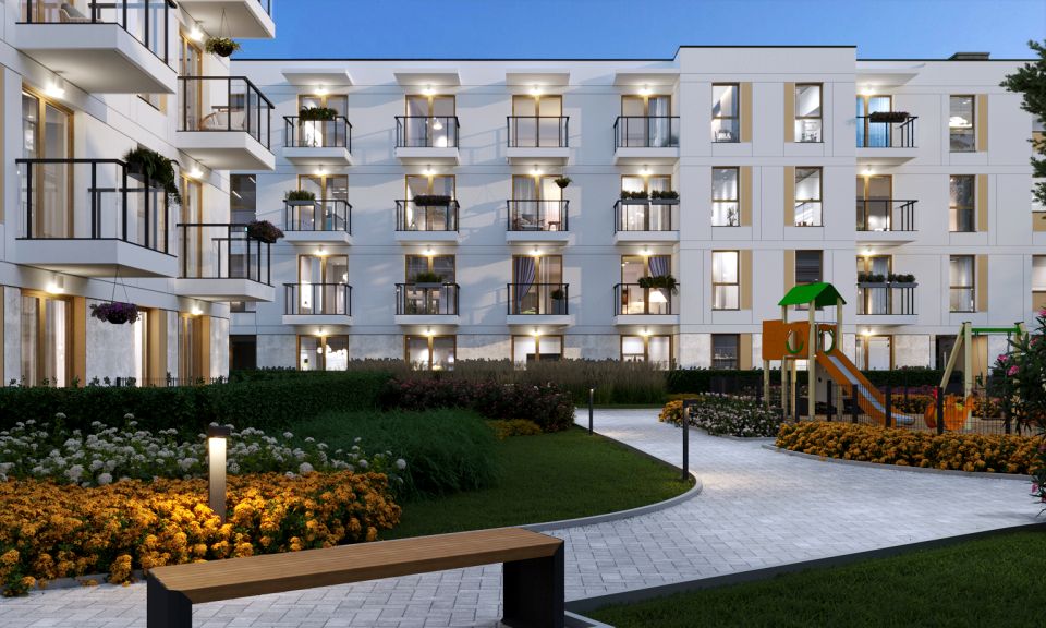 Mieszkanie blok mieszkalny przy lesie