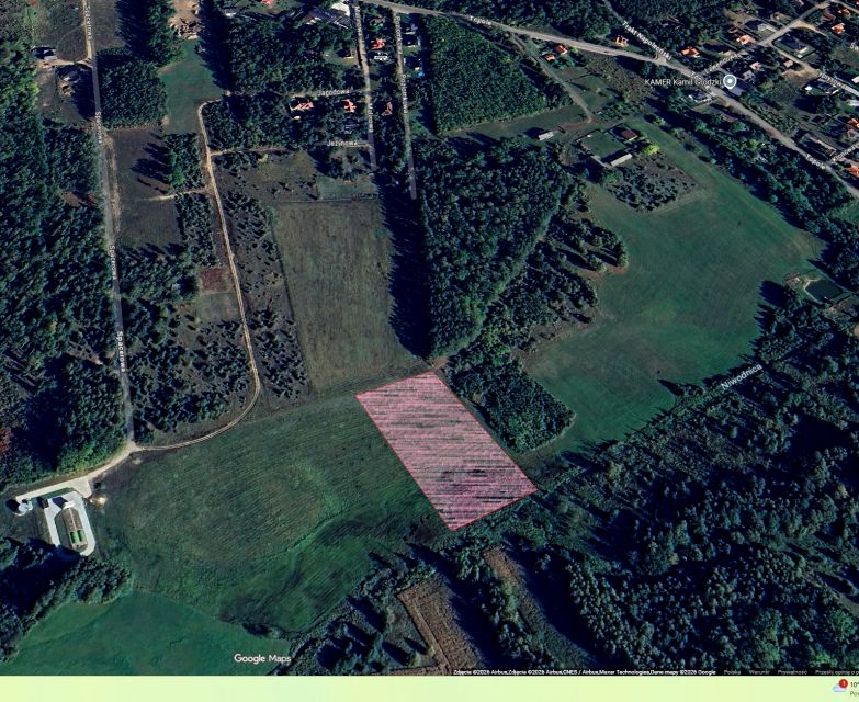 Zalesiona działka Niewodnica Kościelna