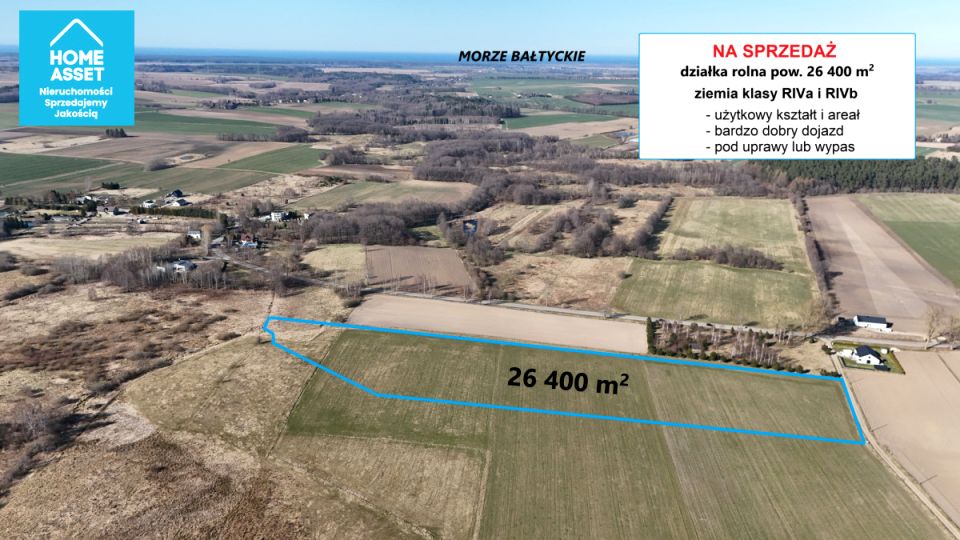 Działka rolna Gniewino